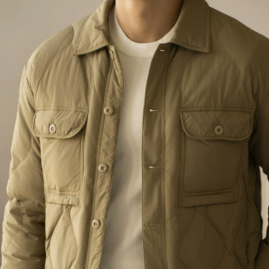 Ekaterinabutik | Duck Down Seamless Lapel Down Jacket